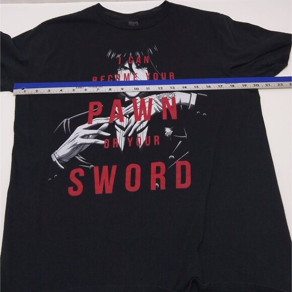 Black Butler I Can Become Your Pawn Or Your Sword Anime Graphic Large T-Shirt - Picture 3 of 6